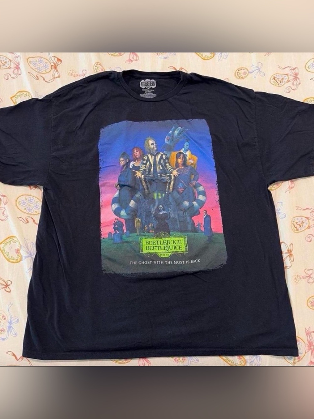 Beetlejuice Graphic Black Men's T-Shirt